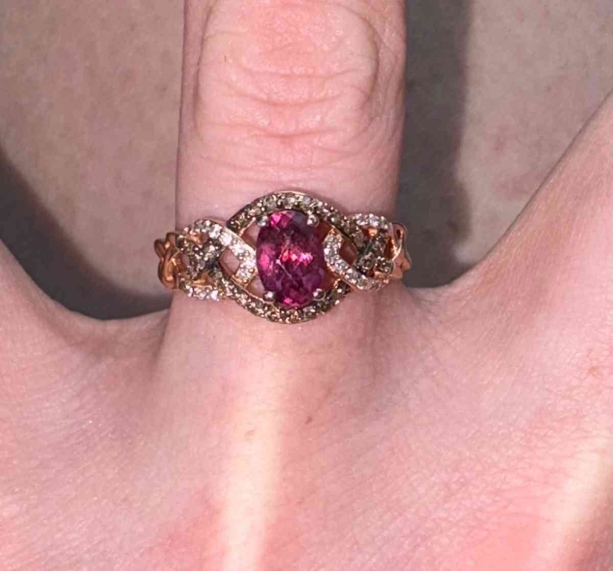 Le Vian Rhodolite Garnet Ring 14 ct twDiamonds 14K Strawberr - Kingsport, Tennessee