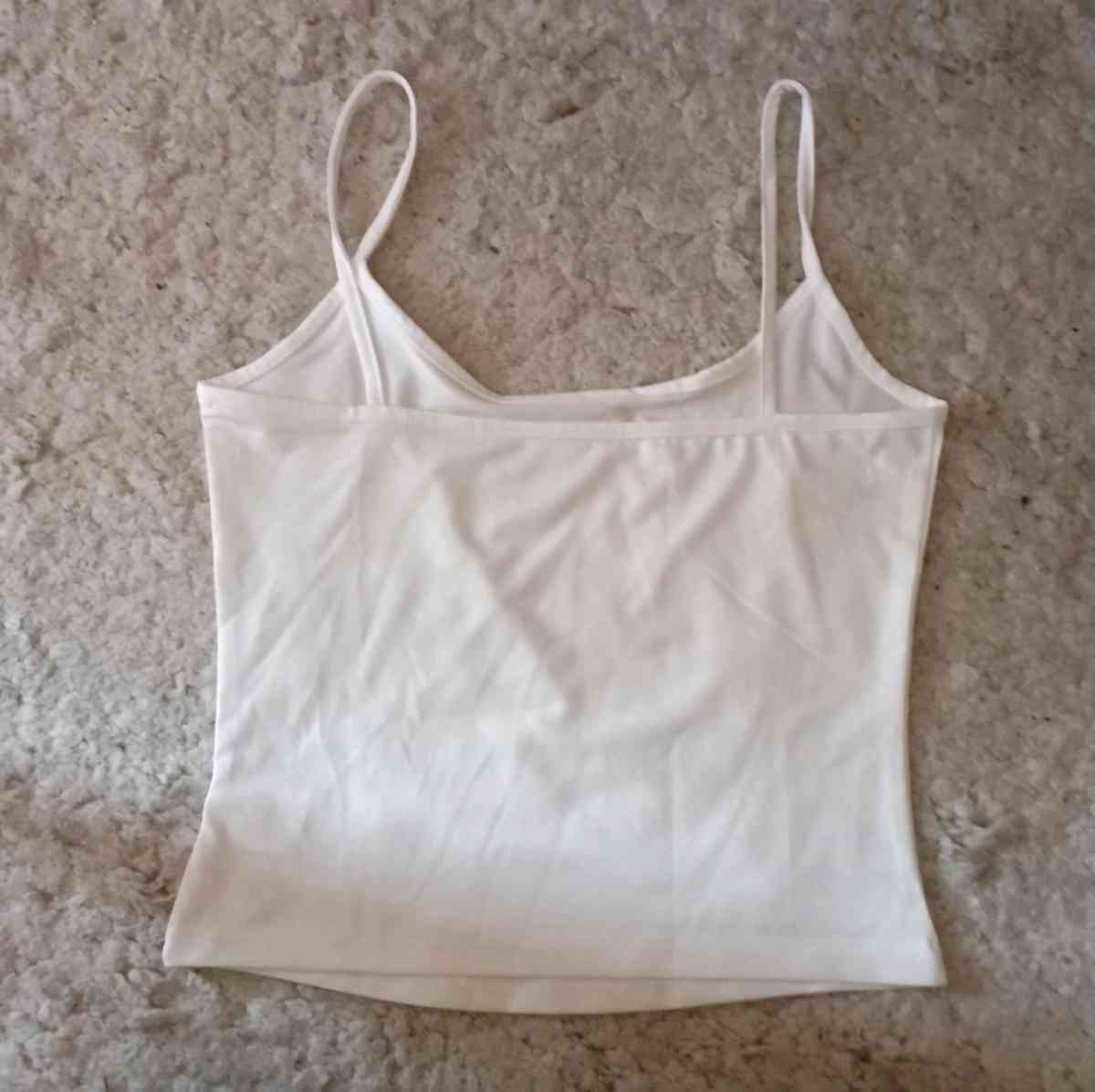 white spaghetti strap camisole tank top Size S - Los Angeles, California