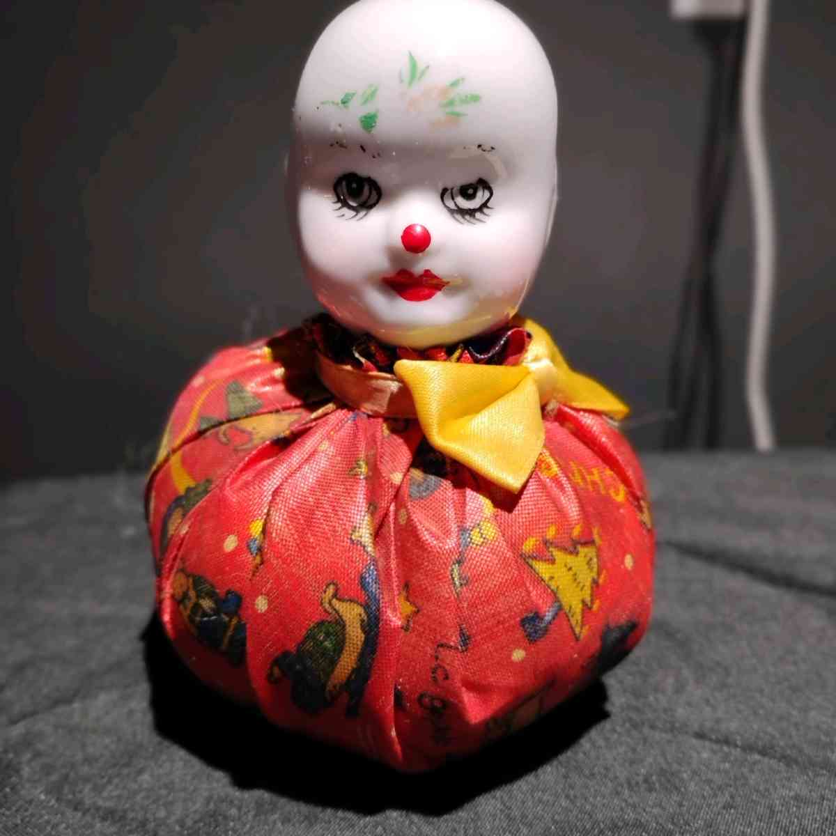 vintage jester clown pin cushion - New Braunfels, Texas