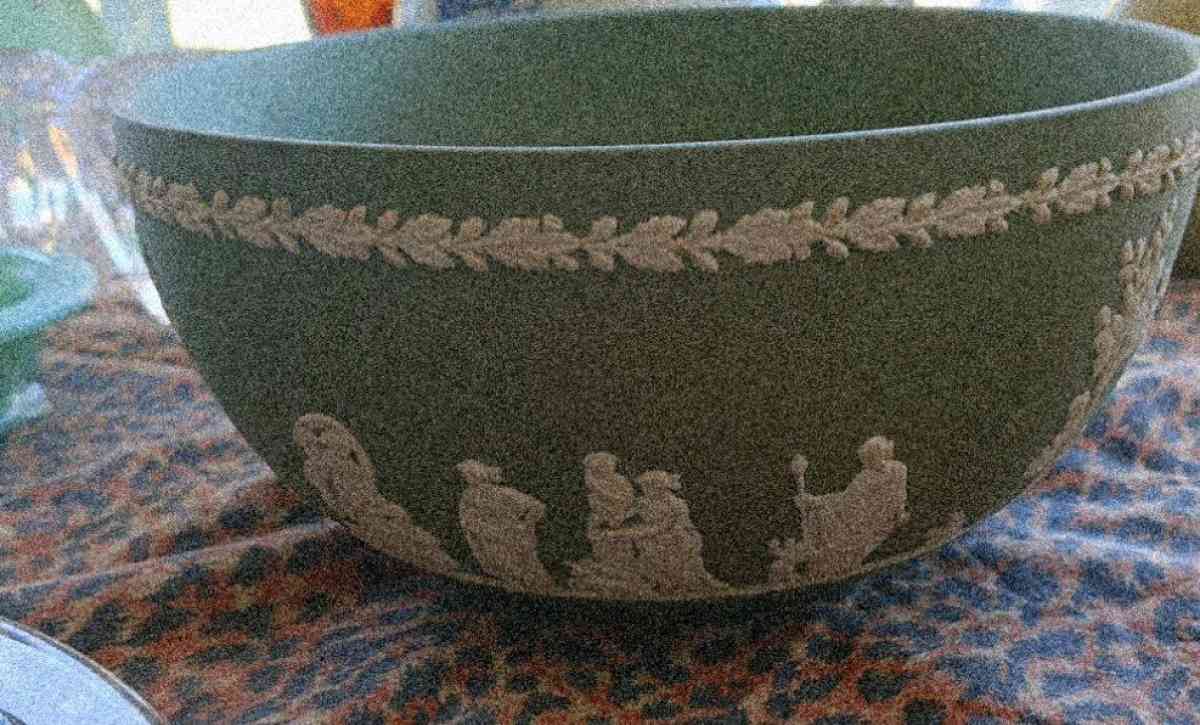 Wedgwood Sacrifice Bowl  Green Jasperware - Alexander, North Carolina - FleaMarketBay