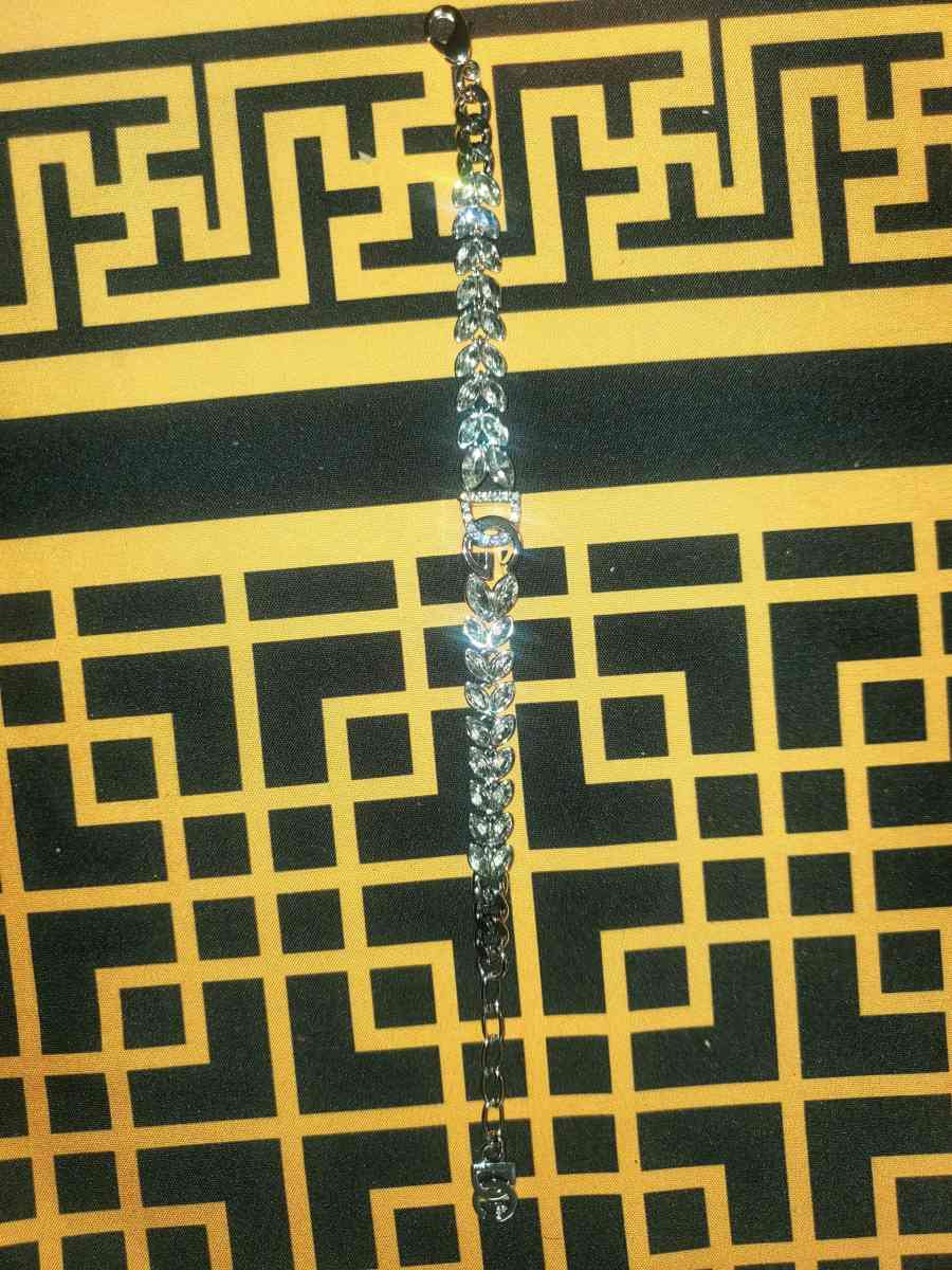 Dolce  Gabbana Elegant Silver Bracelet with Crystal Accents - Chester Gap, Virginia - FleaMarketBay