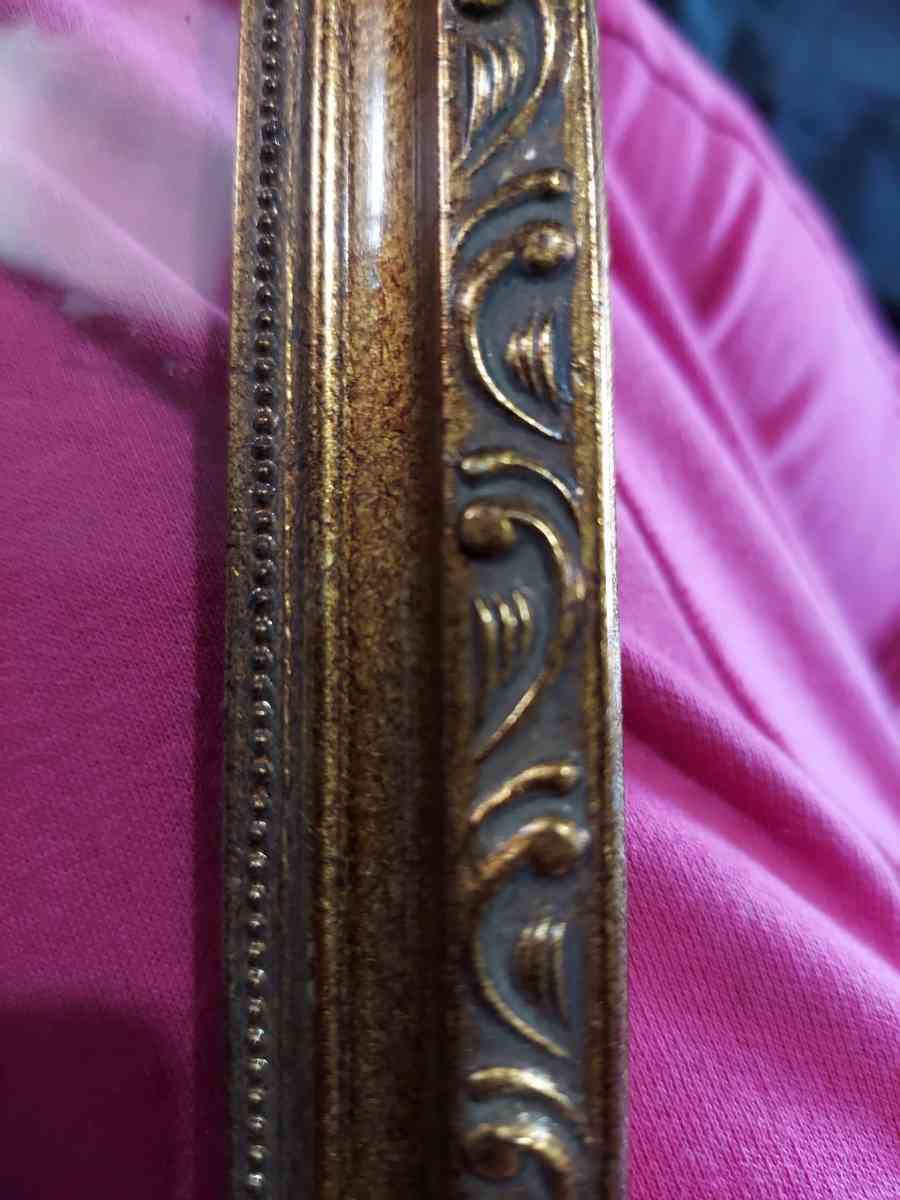 Antique Ornate Baroq Wood Frame w1900sHarrison Fischer Print - Wichita, Kansas - FleaMarketBay