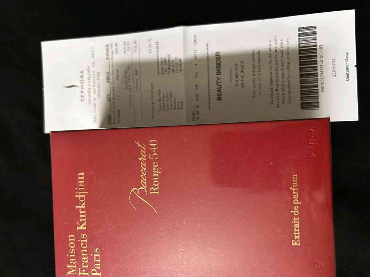 a very rich smelling fragrances  title baccarat - High Point, North Carolina - FleaMarketBay