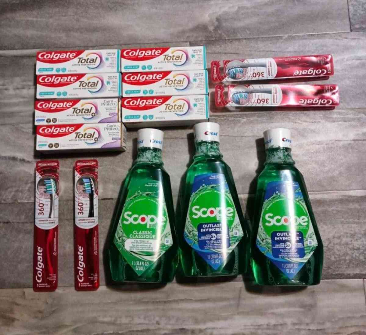 Colgate Total Toothpaste  Scope Mouthwash BUNDLE - Tyler, Texas