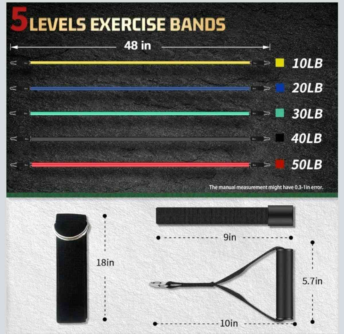 Resistance Bands for Home Workouts  Exercises - Irving, Texas - FleaMarketBay