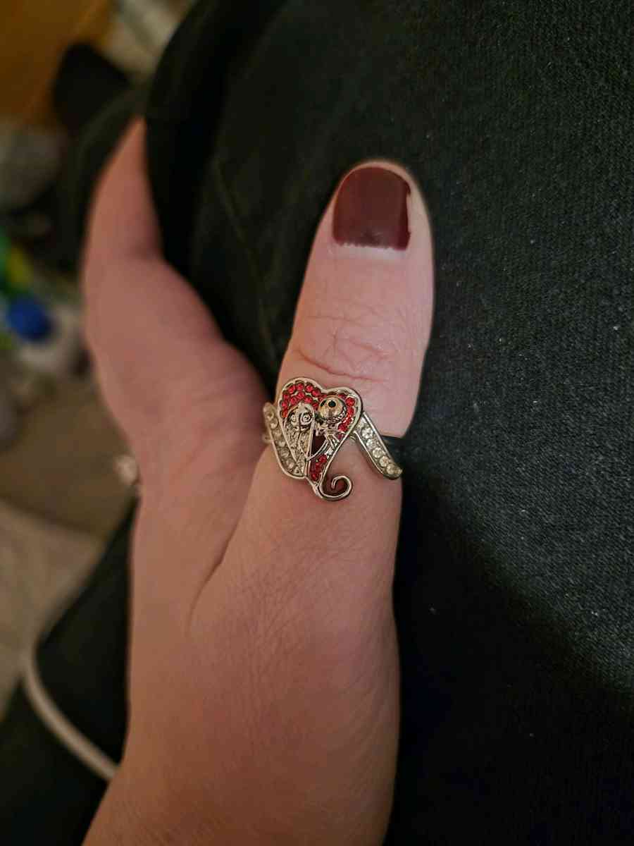 NEW sterling silver Jack and Sally ring size 9 - New Baltimore, Michigan