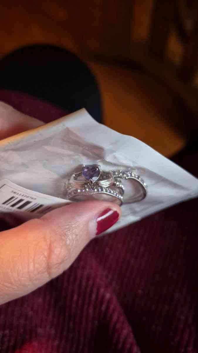 BRAND NEW 3pc purple Celtic rings size 9 - New Baltimore, Michigan - FleaMarketBay