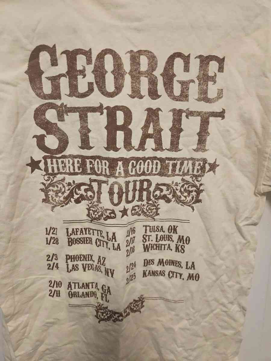 VTG George Strait Concert Tour Tshirt - Tulsa, Oklahoma - FleaMarketBay