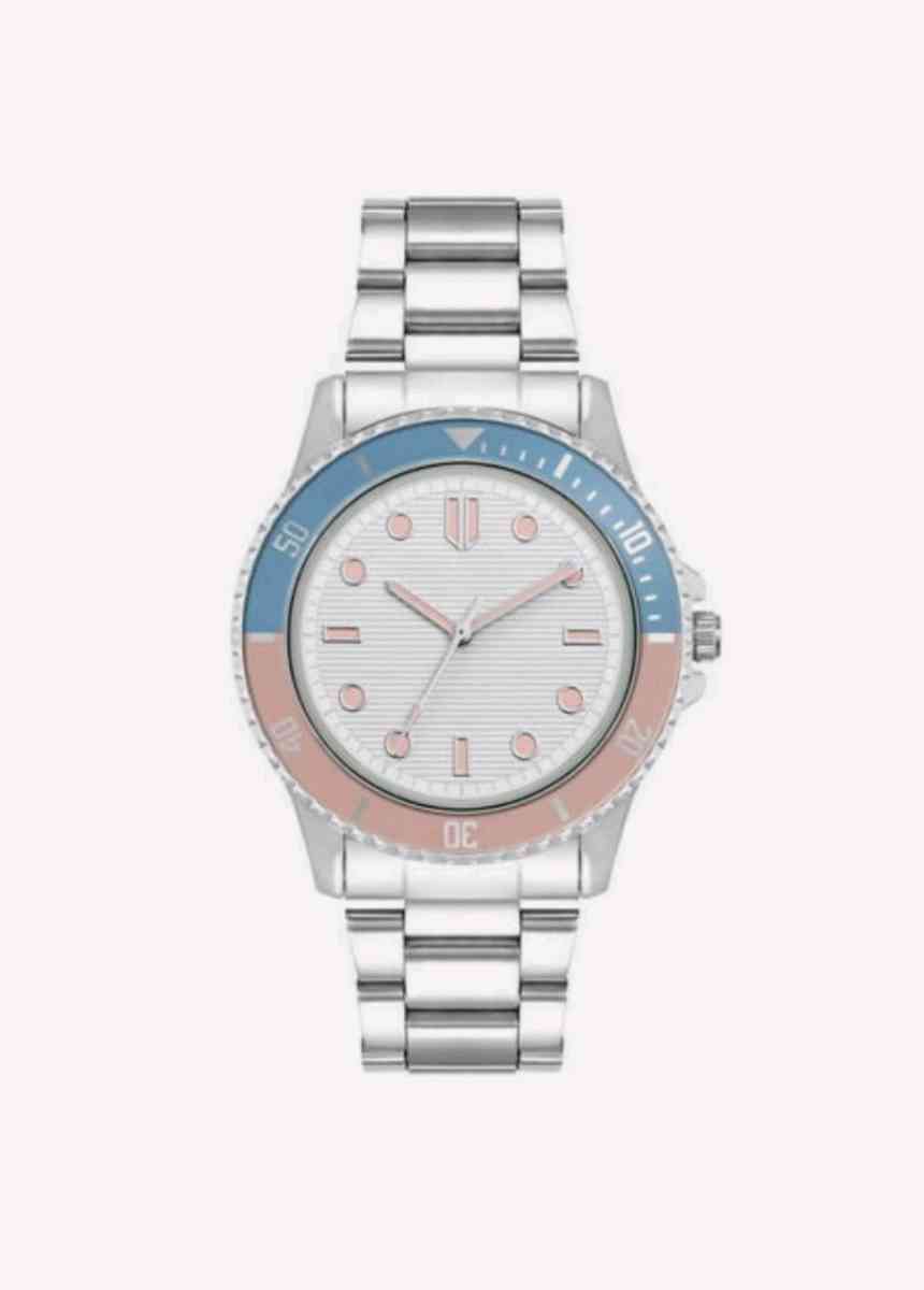 Time and Tru Womens Watch Silver Tone Adjustable Links Pink - Columbus, Ohio - FleaMarketBay