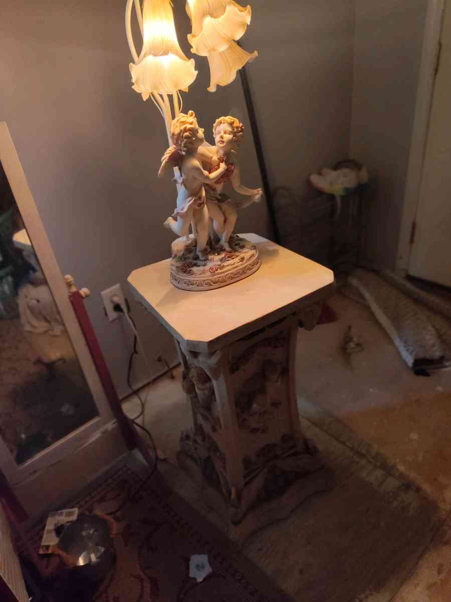 Angel Lamp with stand - Clay, Kentucky - FleaMarketBay