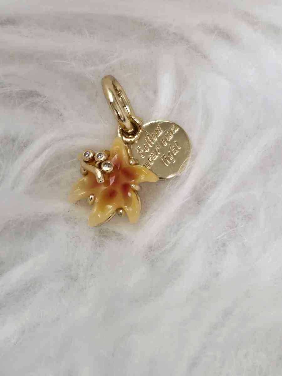 PANDORA 14k  Disney Tangled Sundrop Flower Glow in D - Austin, Texas - FleaMarketBay