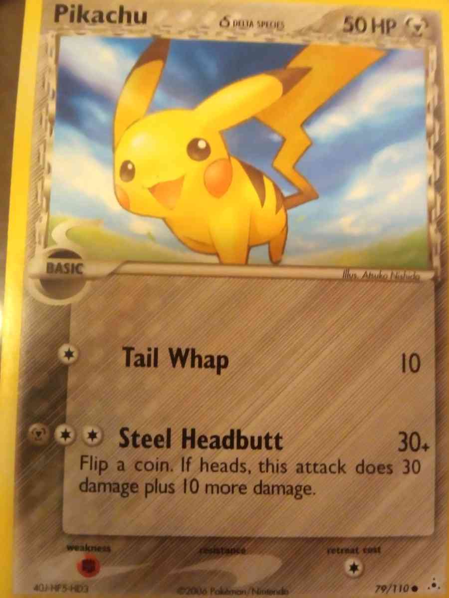 delta series Pikachu never played