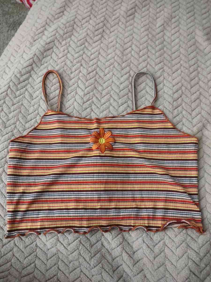 colorful striped cropped tank top - Hamilton, Ohio