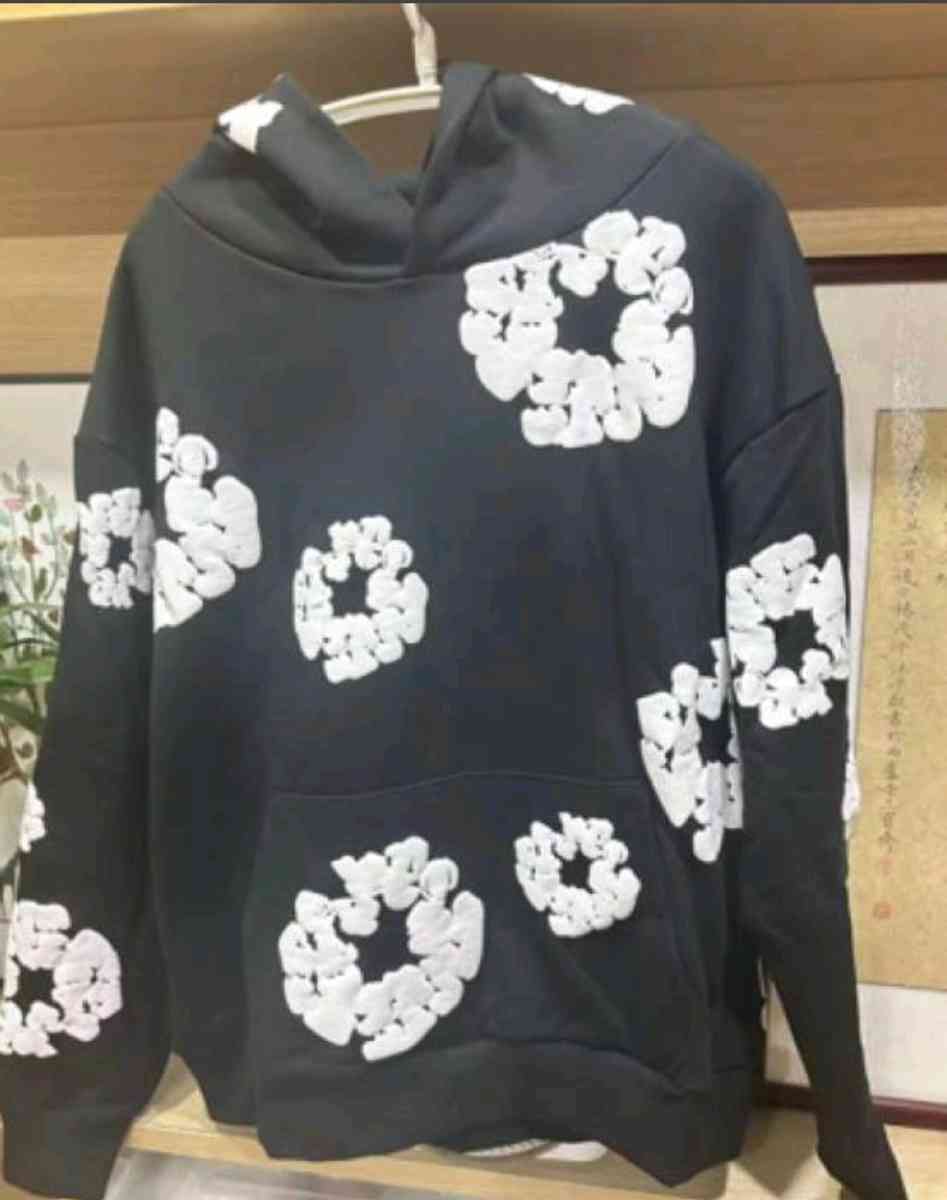 FREE SHIPPING USA ONLY Black denim hoodie size XL - Beaverton, Oregon - FleaMarketBay