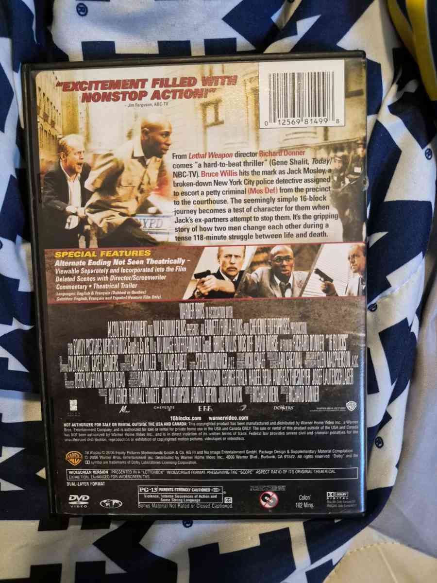 USED 16 Blocks DVD - New Baltimore, Michigan - FleaMarketBay