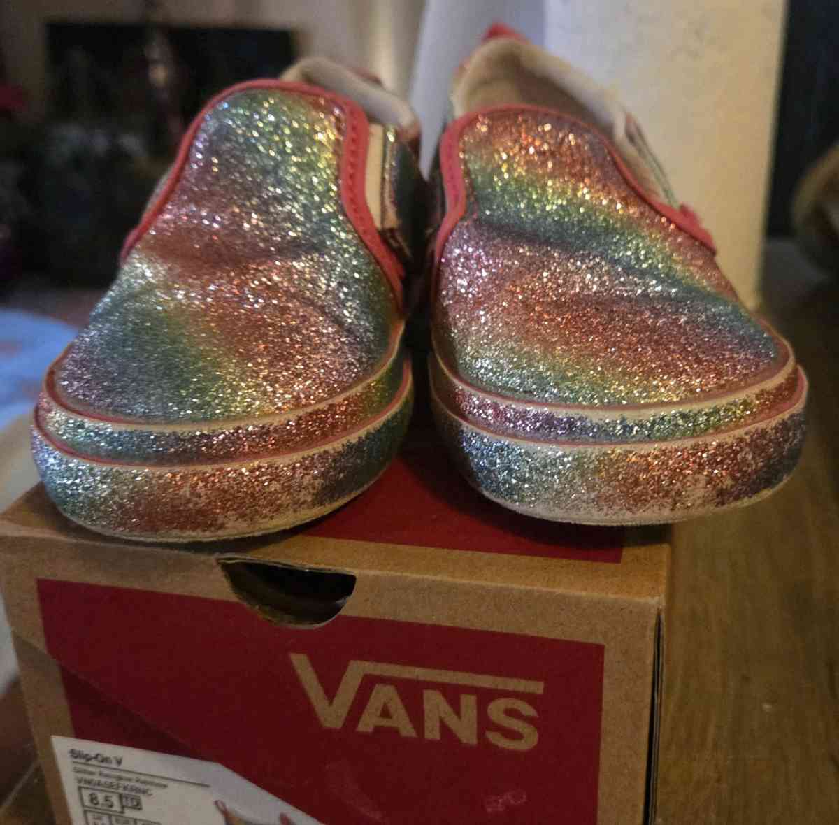 glittery toddler Vans - Chatsworth, Georgia - FleaMarketBay