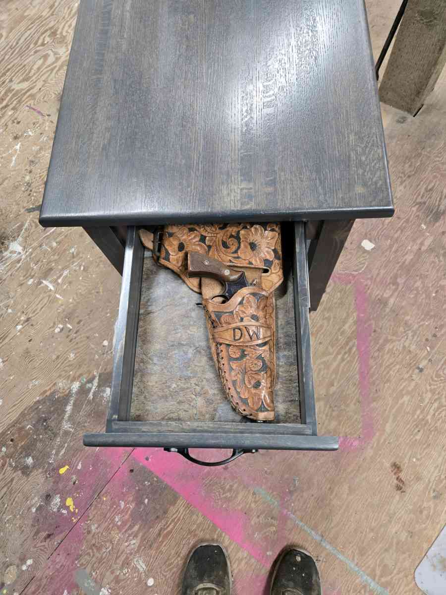 end table with RFD drawer lock - Homer, Alaska - FleaMarketBay