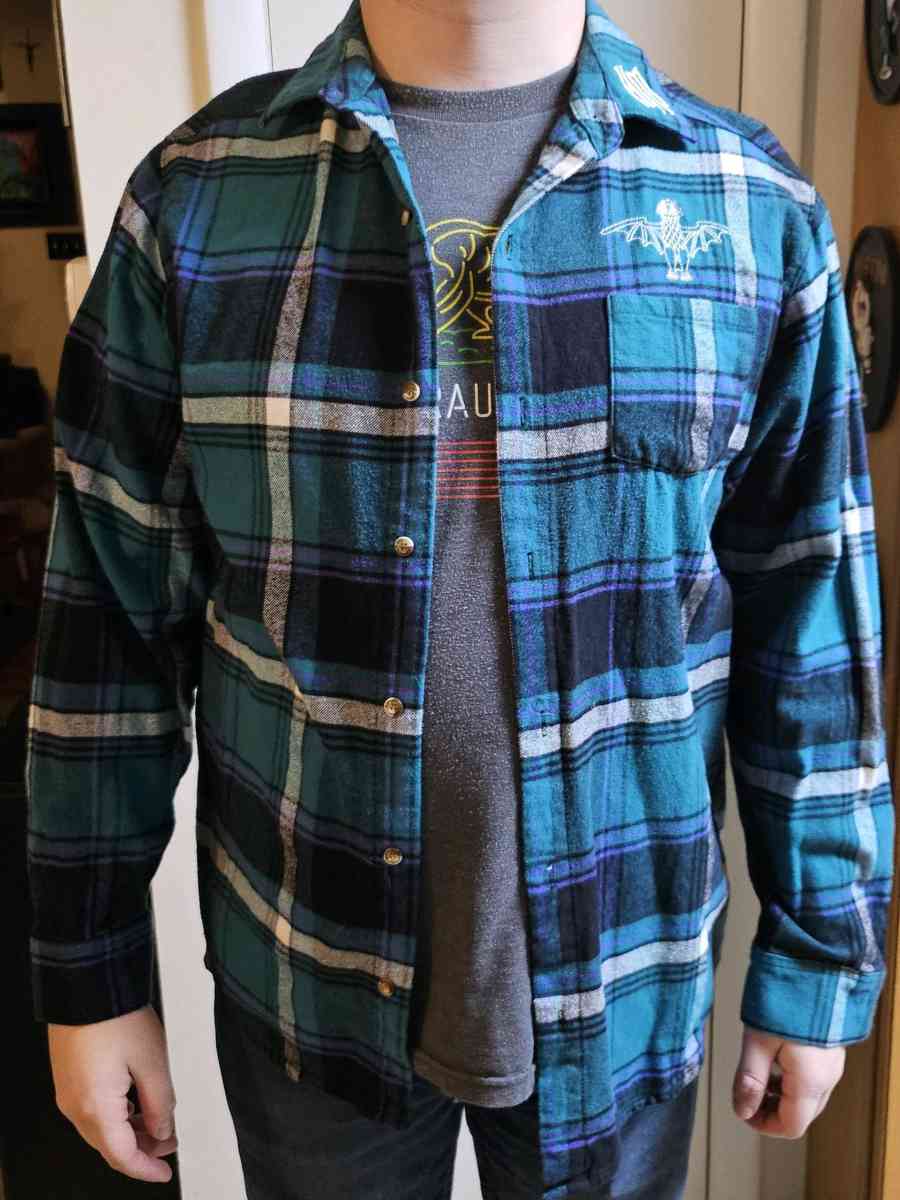 Cakeworthy Disney Haunted Mansion Black Watch Plaid Flannel - Grand Rapids, Michigan - FleaMarketBay