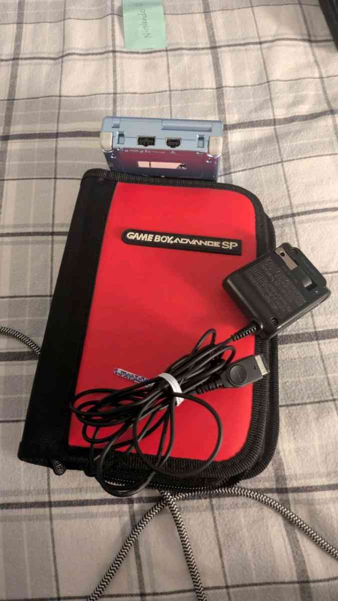 Game Boy Advance SP Model AGS101 with Case and Charger - Danvers, Massachusetts - FleaMarketBay