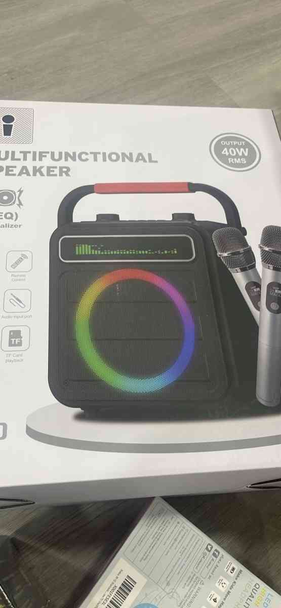 Karaoke Machine 2 Wireless Microphones