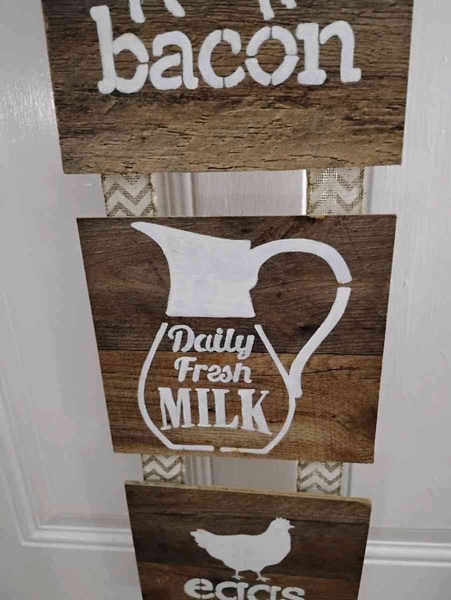 Farmhouse Wooden Kitchen Wall Sign - Phenix City, Alabama - FleaMarketBay