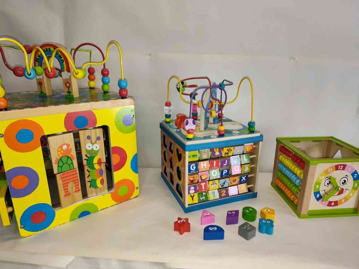 Wooden Activity Cube My Busy Town  Qilay Wooden Activity Cub - Dayton, Ohio - FleaMarketBay