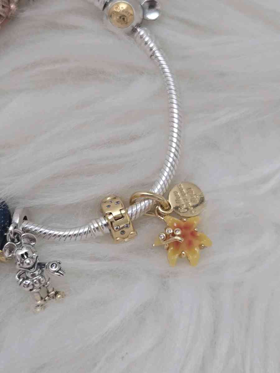 pandora 14k  Disney Tangled Sundrop Flower Glow in D - Austin, Texas - FleaMarketBay