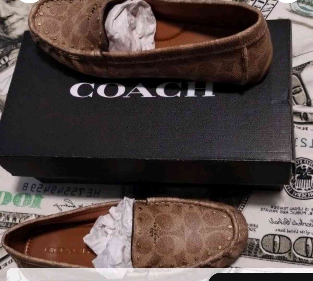 Coach leather shoes