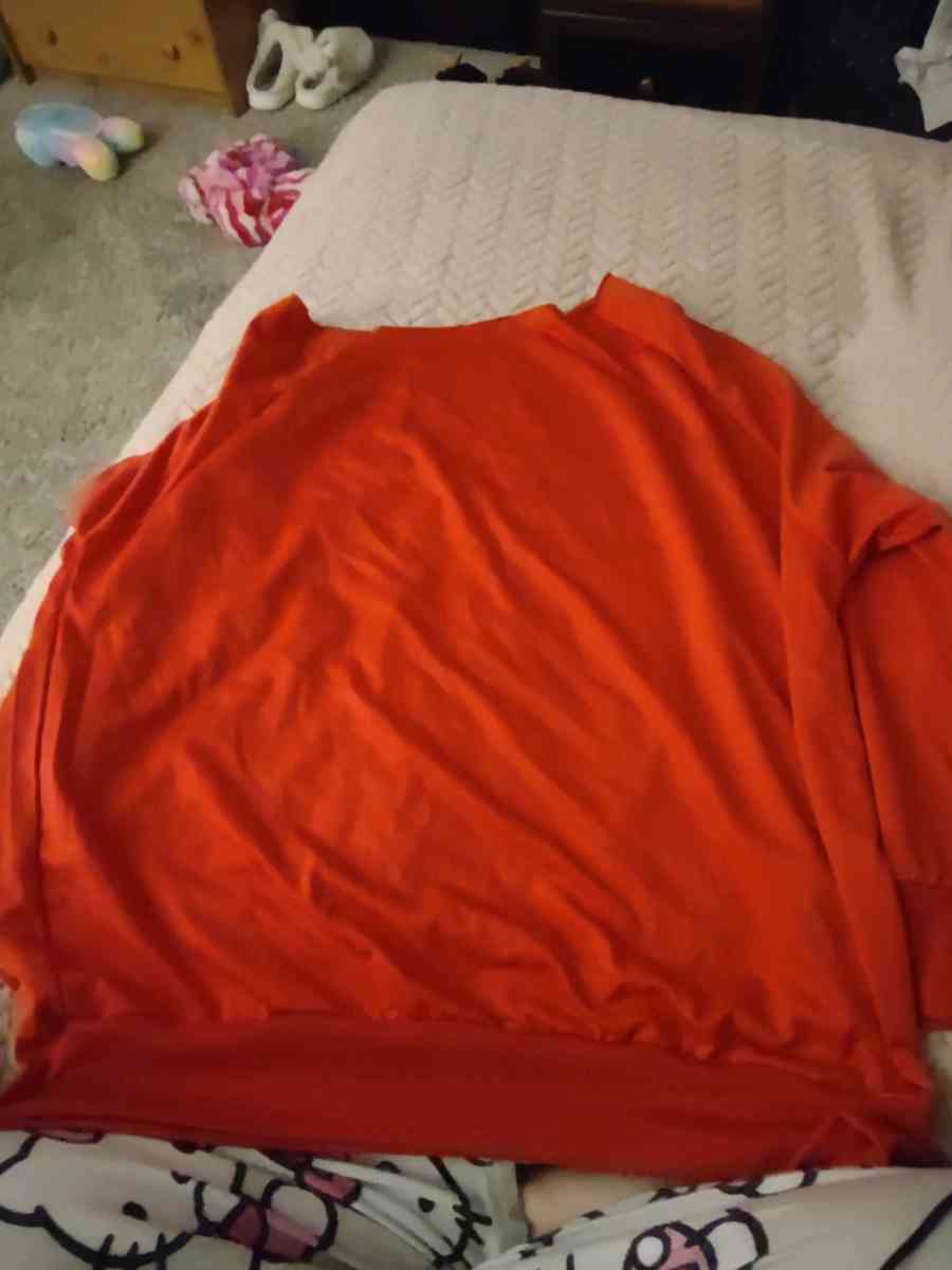 red off the shoulder sweater - Hamilton, Ohio - FleaMarketBay