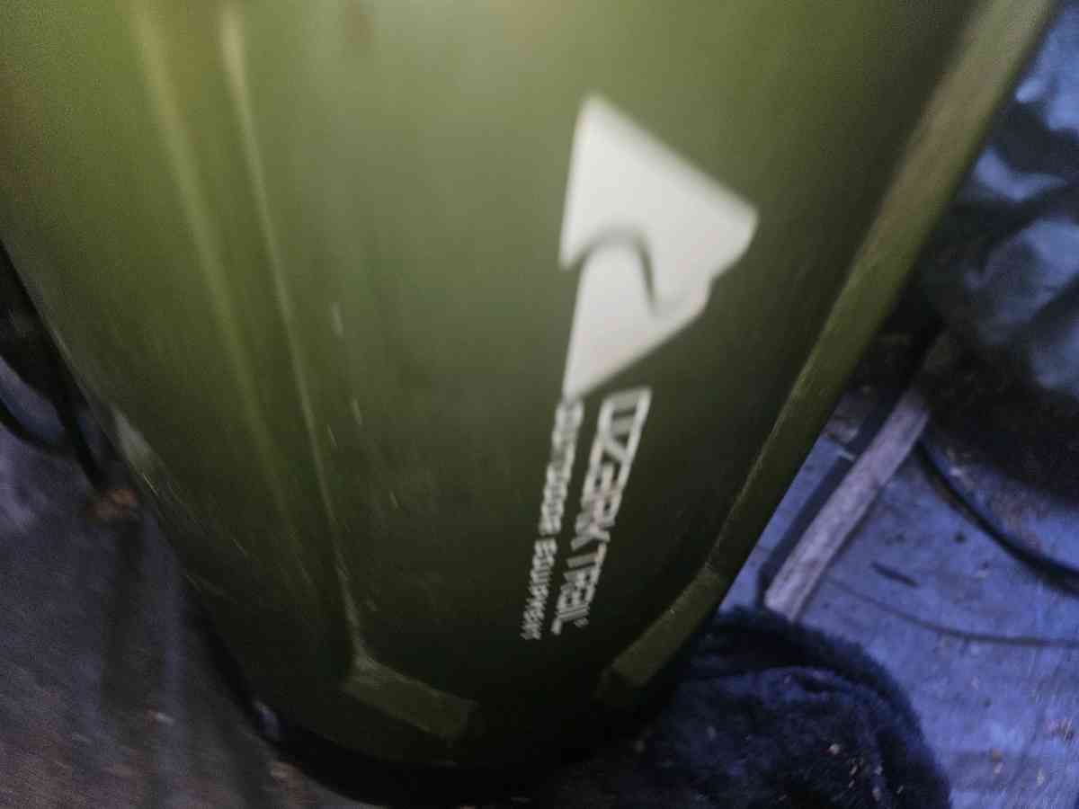 propane heater  and hook up that connects to a big tank