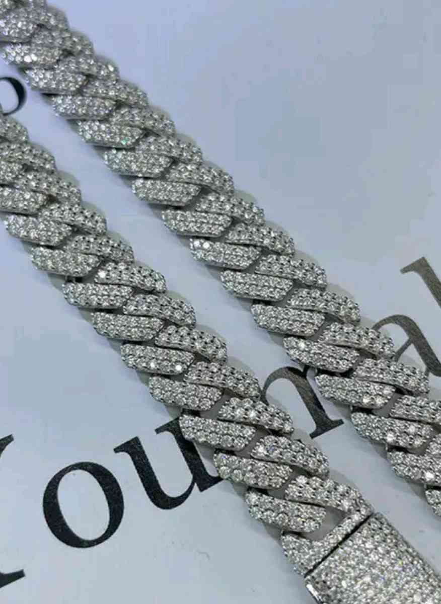 Brand New 12mm Moisainite Cuban Link 22 - Suwanee, Georgia - FleaMarketBay