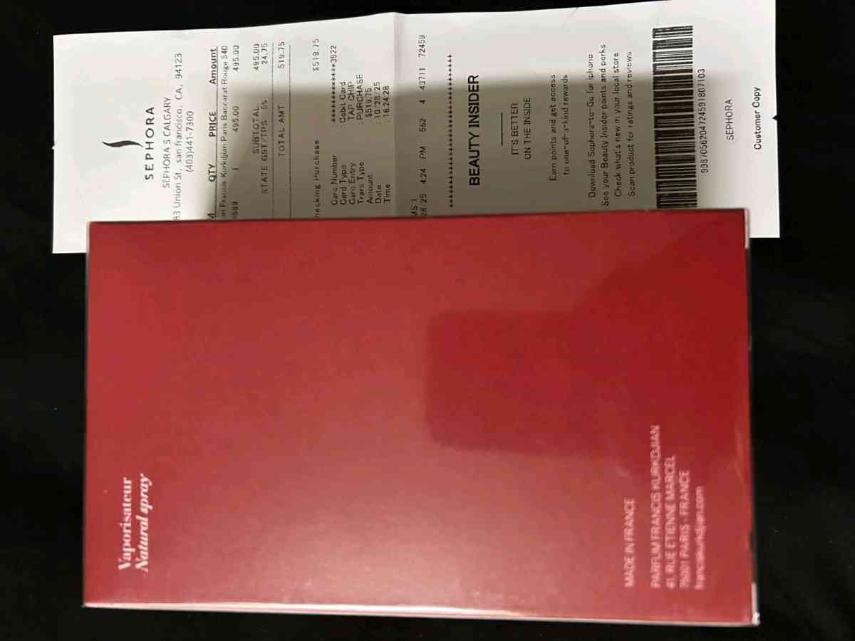 a very rich smelling fragrances  title baccarat - High Point, North Carolina - FleaMarketBay