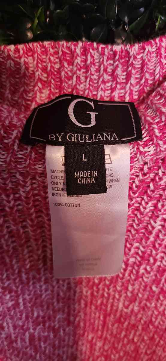 Knit Sweater G by Giuliana Bell Sleeve Pink Pullover - Joliet, Illinois - FleaMarketBay