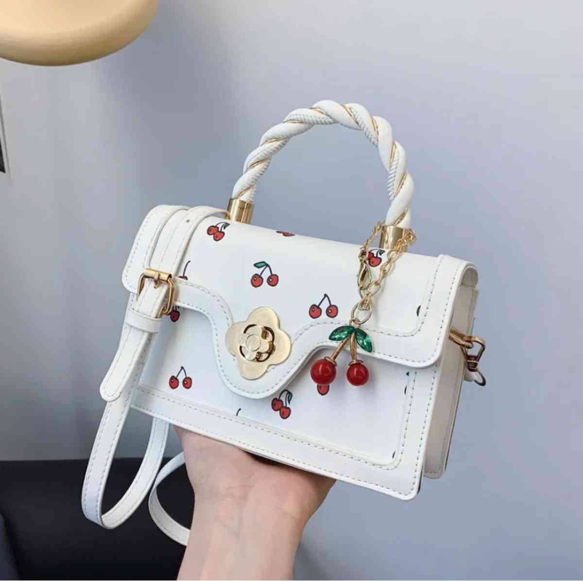 Multicoloured cherry crossbody bag with detachable strap cro - Worcester, Massachusetts - FleaMarketBay