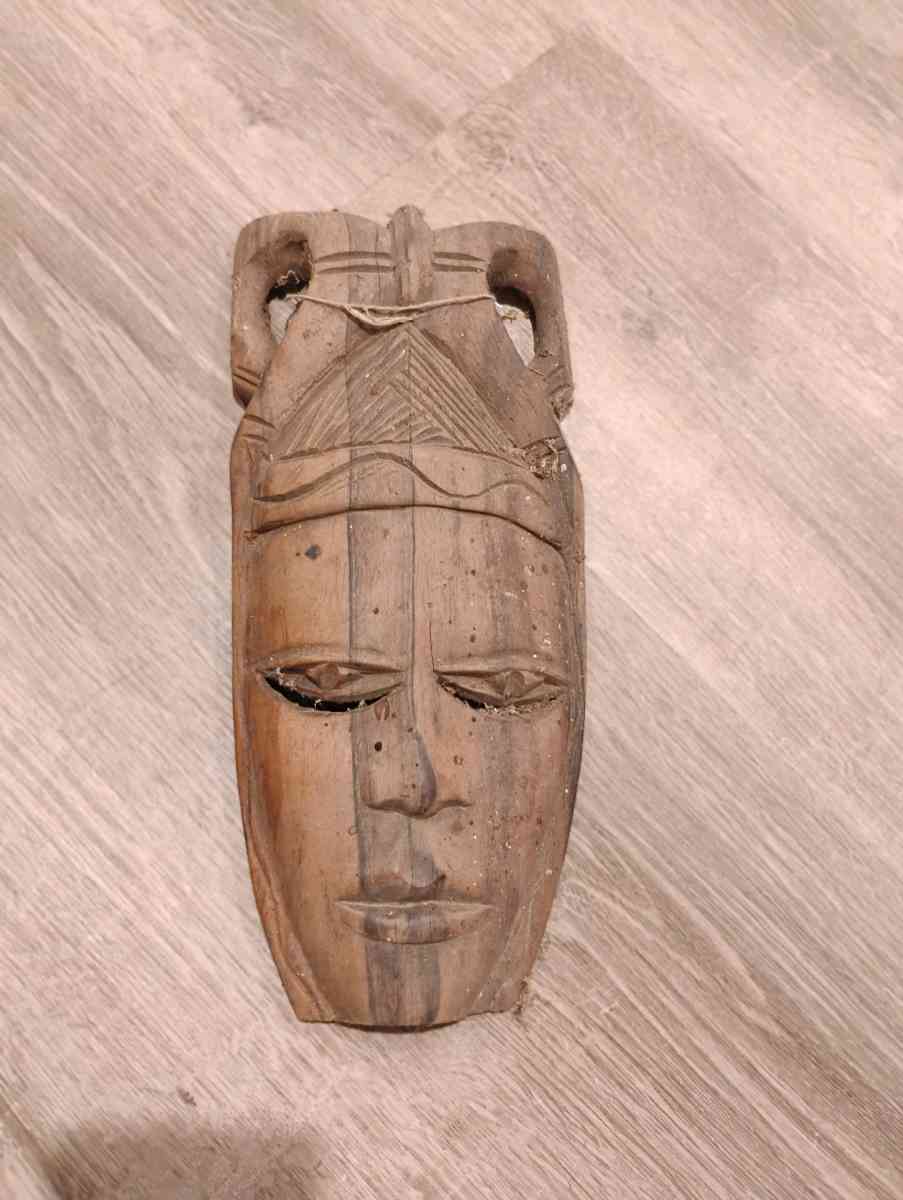 HandCarved Wooden Masks  Large Statement Wall Art Numbered - Cleveland, Texas - FleaMarketBay