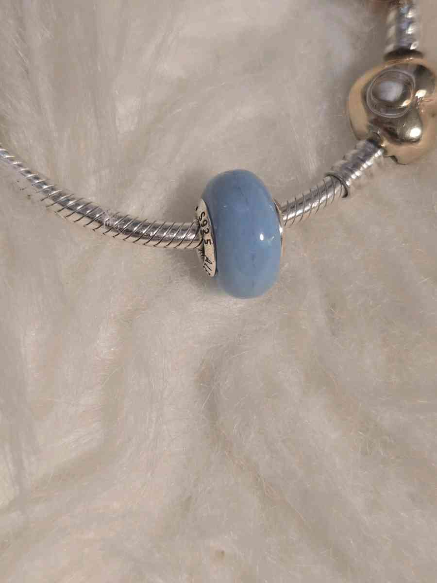 PANDORA Opalescent Ocean Blue Charm Bracelet Charm Moments - Austin, Texas - FleaMarketBay