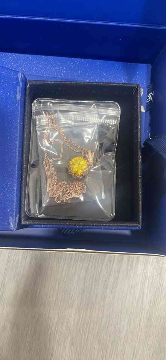 60 Carat 12mm Round Cubic Zirconia Pendant Necklace - Cherry Hill, New Jersey - FleaMarketBay