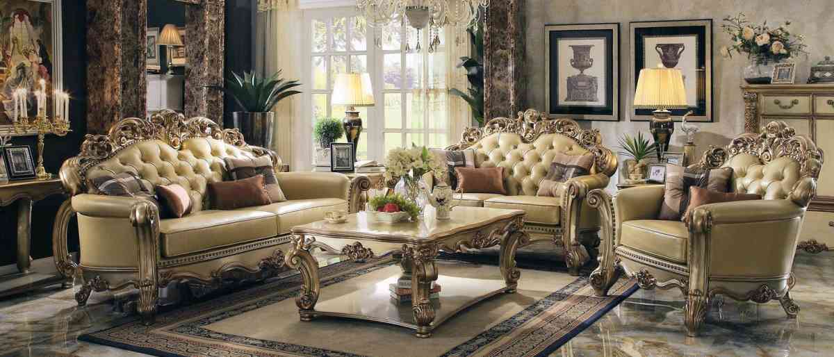 Sofa set 3 pieces - Walnut, California