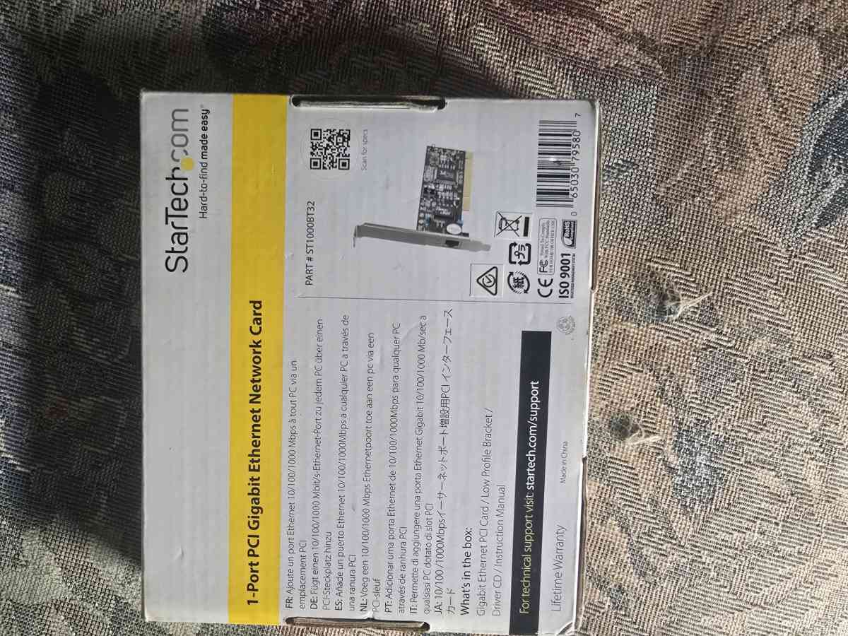 1 Port PCI Gigabit Ethernet Network Card - Tacoma, Washington - FleaMarketBay