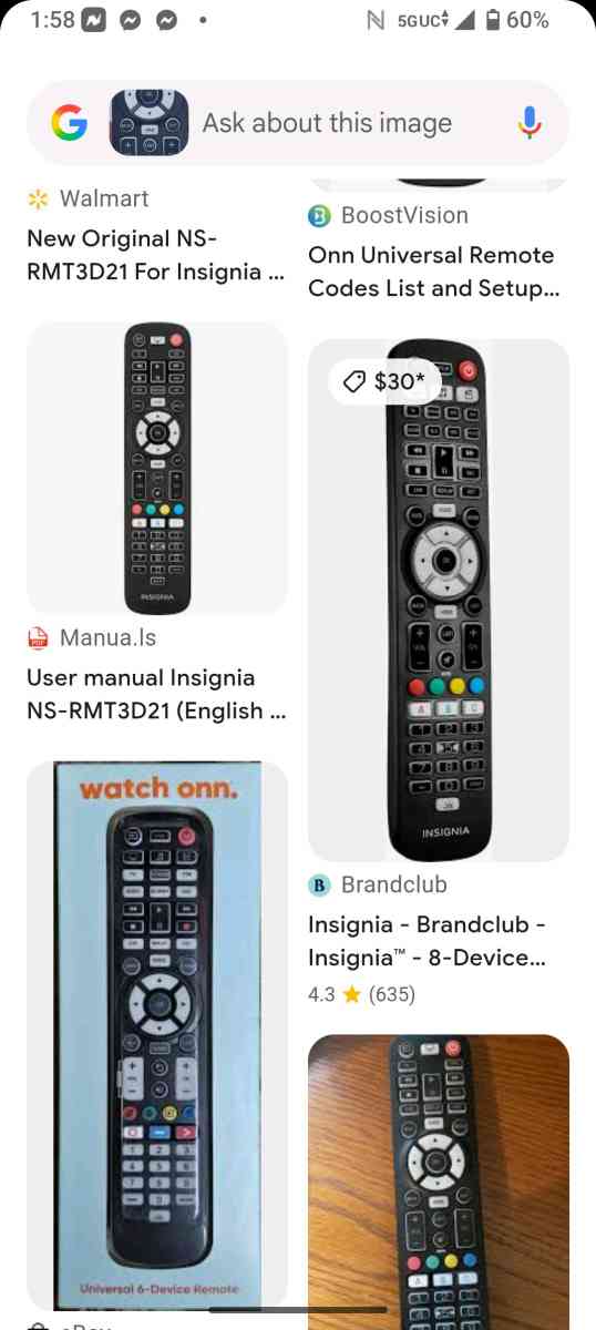 insignia remote control available today - Adelanto, California - FleaMarketBay