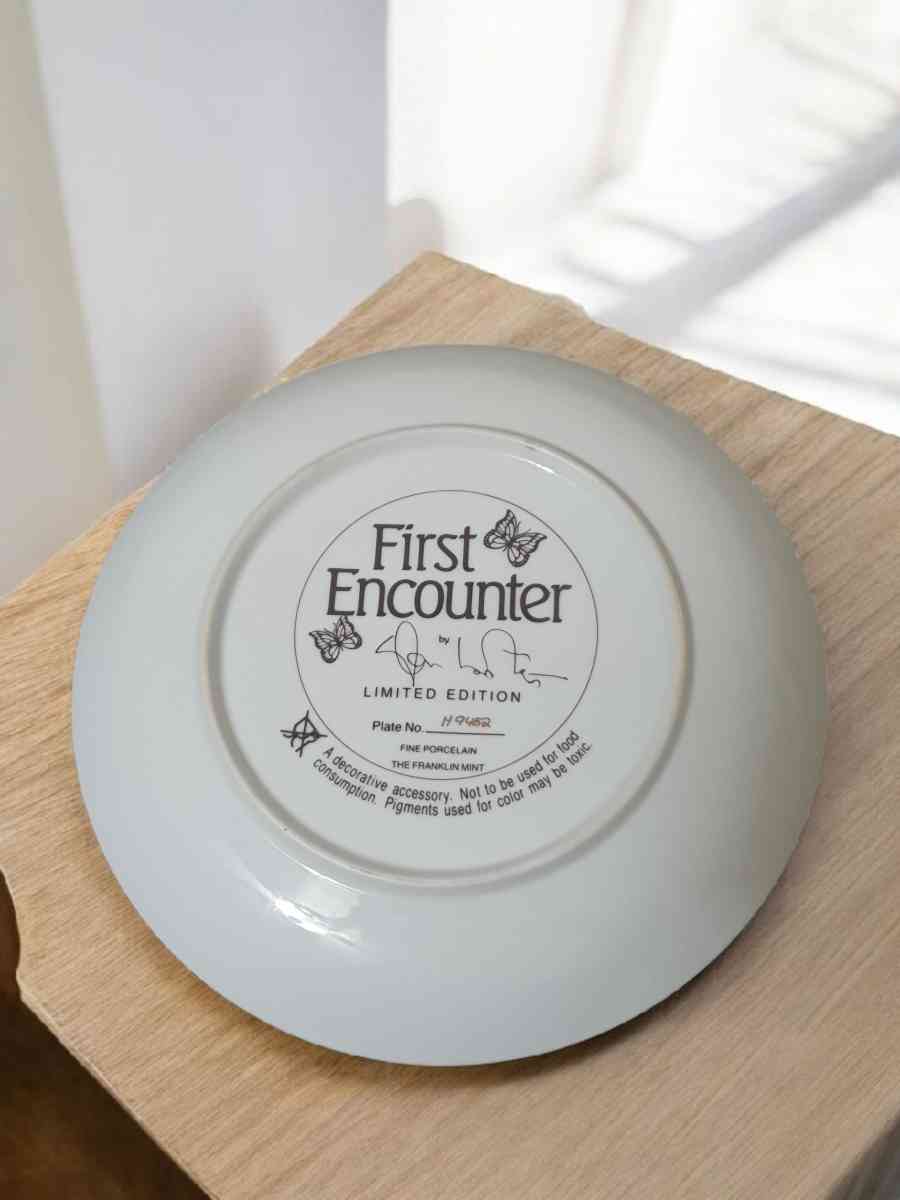 Franklin Mint First Encounter Glen Loates Tiger Porcelain Co - Toms River, New Jersey - FleaMarketBay