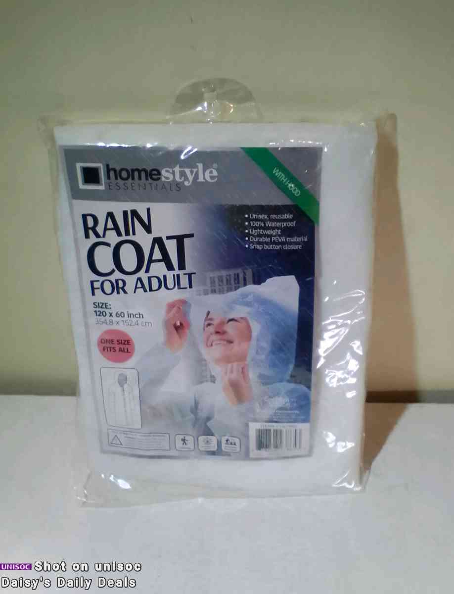 New Unopened Adult Rain Coat clear - New Brunswick, New Jersey