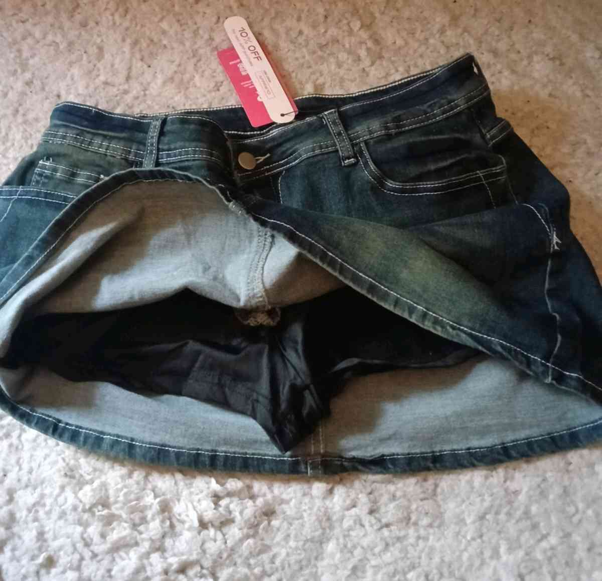 Dark DENIM mini shirt XL - Los Angeles, California - FleaMarketBay