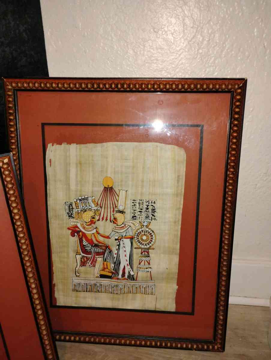 a set of 4 framed Egyptian pictures - Orlando, Florida - FleaMarketBay