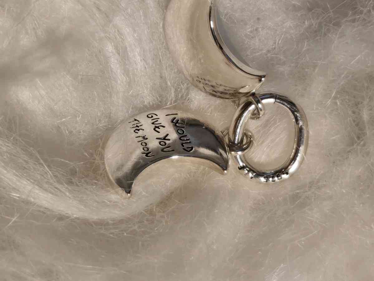 Crescent Moon Double Dangle Charm for Pandora bracelet - Austin, Texas - FleaMarketBay