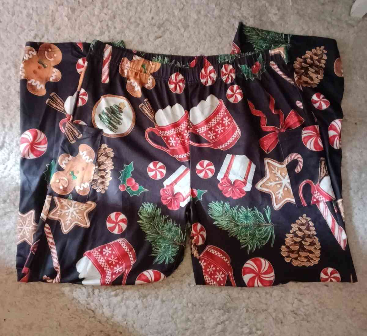 Elastic Waistband Christmas themed pajamas bottoms 2XL - Los Angeles, California