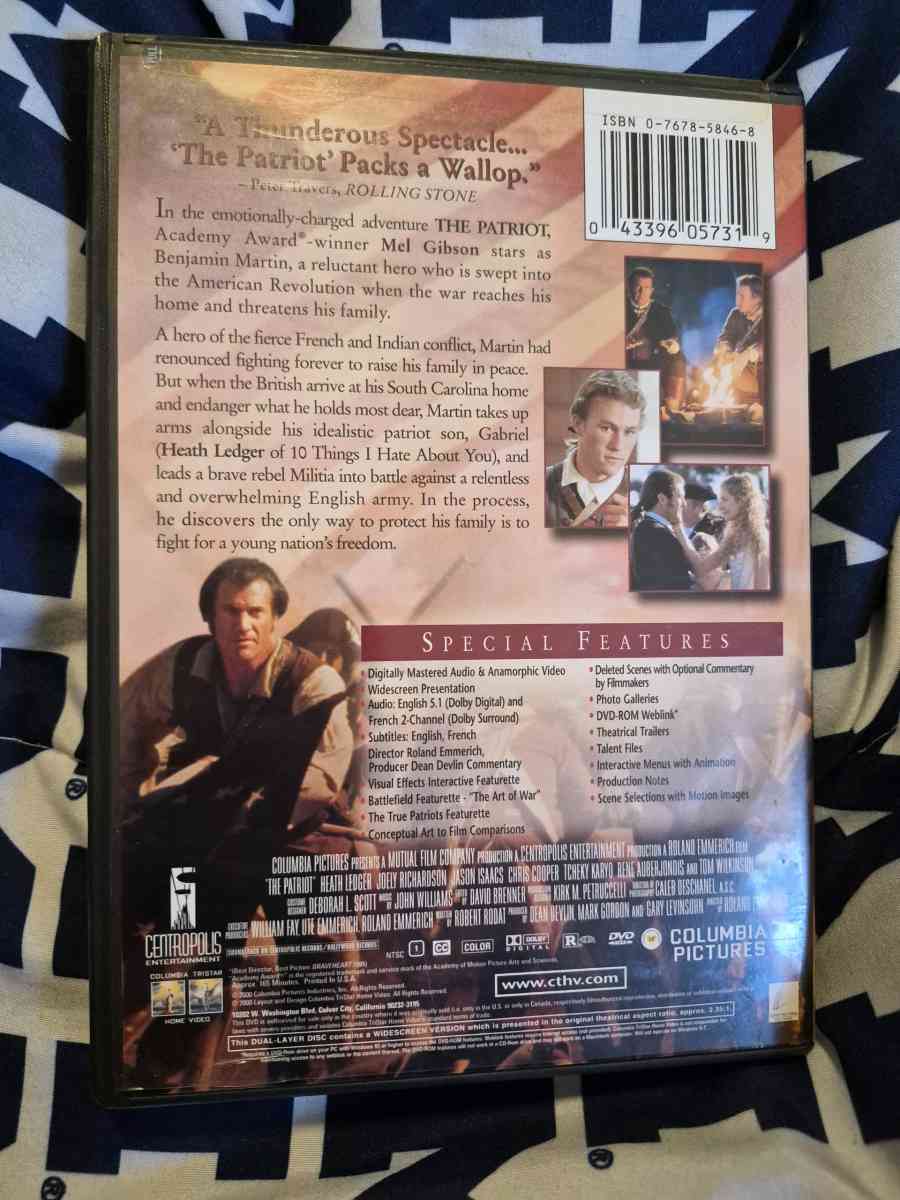USED The Patriot DVD - New Baltimore, Michigan - FleaMarketBay