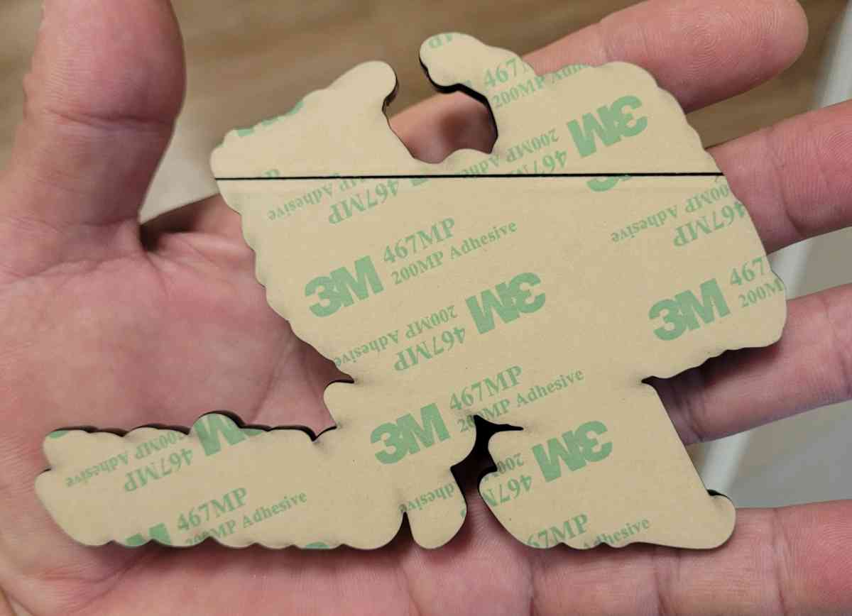 Hispanic Car Badge Pink Skull Lips Emblem Acrylic LaToxica - San Diego, California - FleaMarketBay