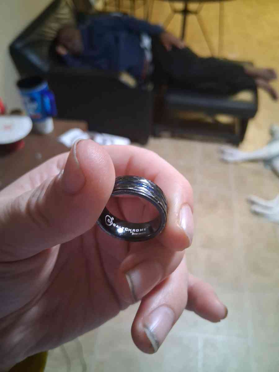 Wedding ring black and blue - Lancaster, Ohio - FleaMarketBay