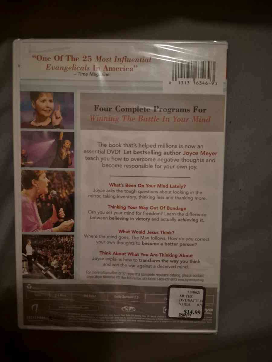 BRAND NEW SEALED Battlefield Of The Mind Joyce Meyer DVD - New Baltimore, Michigan - FleaMarketBay